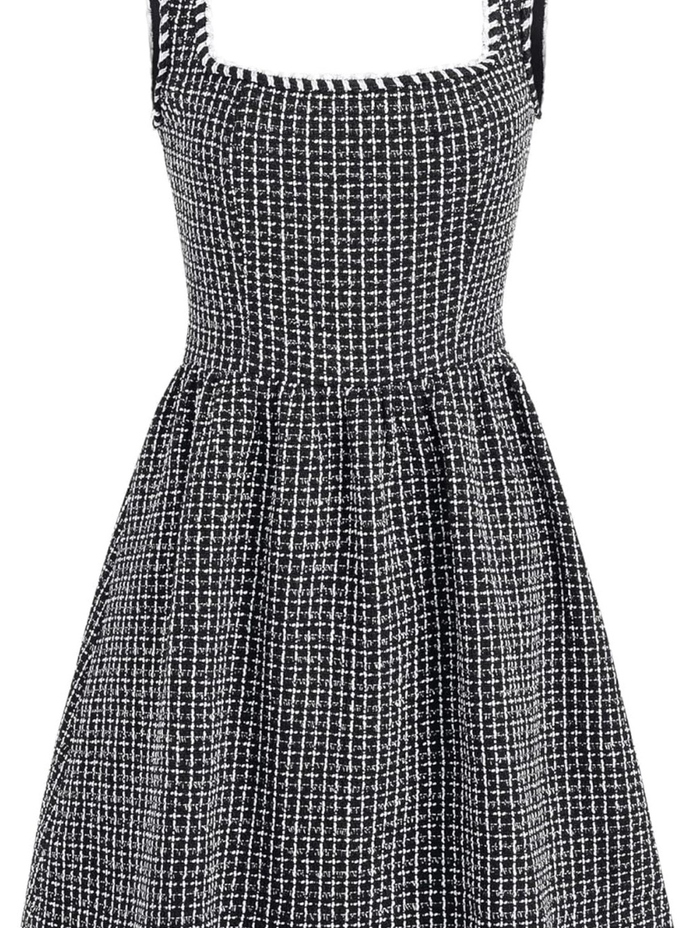 ✨ CIDER Tweed U-Neckline Solid Mini Dress ✨ - Picture 12 of 13